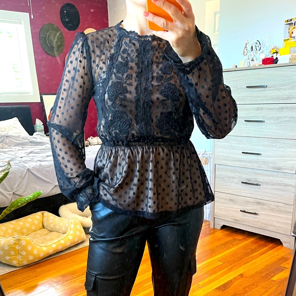Francesca’s lace blouse